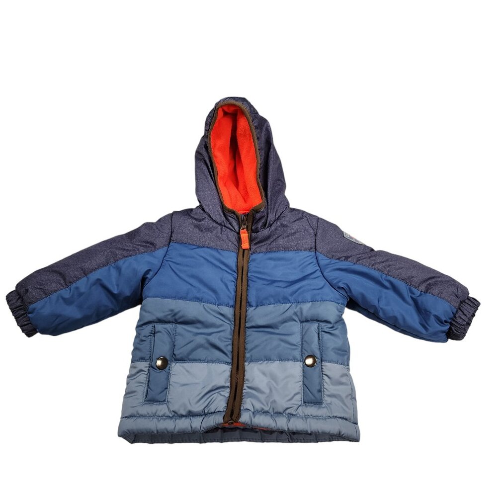 OshKosh B'Gosh Winter Jacket - 18M - Blue‎ Tones - Hood and Zipper